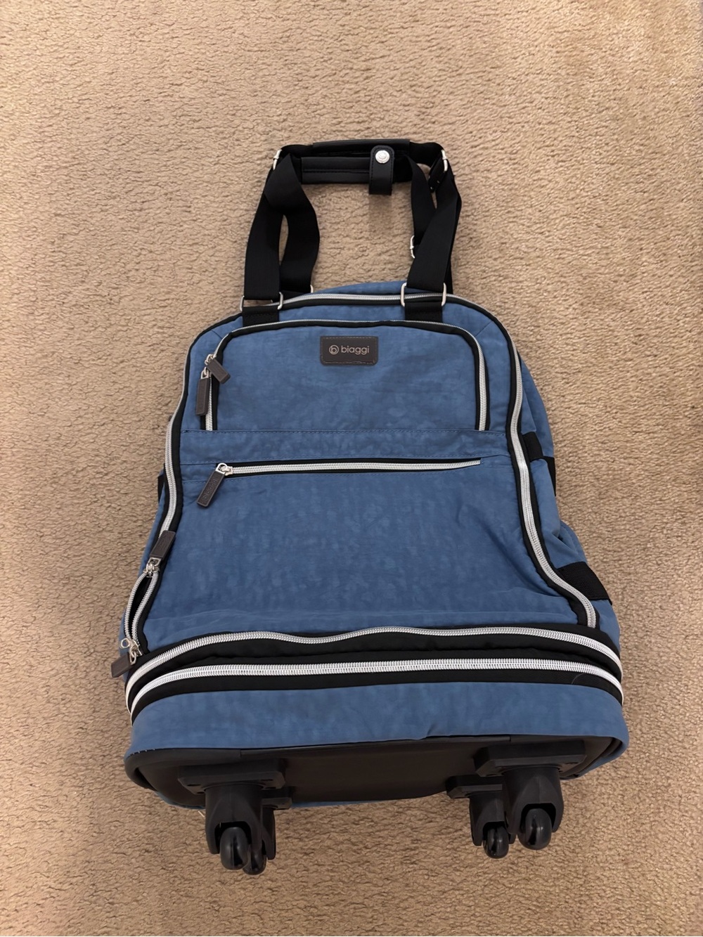 Biaggi Blue Convertible Travel Tote Bag (Zipsak collection) - brand new with tag - Picture 2 of 9